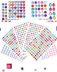 Rhinestone Stickers Self-Adhesive, 1141Pcs Gems for Crafts Bling Jewel Crystal Stickers for DIY Craft Nail Body Makeup Festival