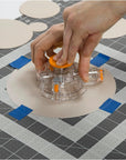 Circle Cutter with 3 Replacement Blades - 1" to 8” Cut Length - Arts and Crafts Paper Cutter - Clear/Orange