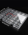 36 Grids Clear Plastic Organizer Box, Craft Storage Container for Beads Organizer, Art DIY, Crafts Jewelry Storage, Fishing Tackles, Rock Collection, 1 Pack
