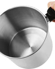 Candle Making Pouring Pot,2 Pounds Capacity,Double Boiler Wax Melting Pot,Dripless Pouring Spout & Heat-Resisting Handle Designed Candle Making Pitcher, Silver