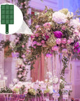 2 Pieces Floral Foam Cage with Floral Foam Flower Arrangement Foam Cage with Handle Rectangle Flower Foam Cage Holder for Fresh Flowers, Home Party Decoration, 11.8 X 4.9 X 3.1 Inches