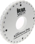 round Kumihimo Disk, 4.25 Inch Diameter, 3/8” Thick Dense Foam, Jewelry Tools for Braiding, 1 Disks