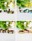 Resin Ring Silicone Mold, 2PCS Resin Casting Mold for Epoxy, Jewelry Mold for DIY Craft Projects, Rings, Necklaces, Earrings, Pendants, Keychains, Multiple Sizes