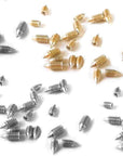 Bluecell 60Pcs Metal Cross Slot Tip Screws for Belt Buckle Wallet Handbag, Screwdriver Included