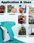 Quick Clothing Fixer,Quilt Tacking Gun, Mini Stitchy Gun,Tagging Stitch Tool for Clothing,Mini Stitch Hemming Gun for Clothes (Blue)