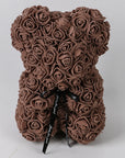 Valentine's Day Gift Rose Bear Eternal Flower Rose Teddy Bear PE Foam Bear 25cm Valentines Day