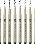 - Drawing Pens for Artists, 8 Pack Black Multiliner/Fineliner Micro Anime/Sketch Pens, Line Art/Inking Pens, Fine Point Bible Journaling Pens