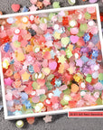 3D Clear Resin Stickers for Big Belly Cups Mugs, Removal without Trace Stickers, 100Pcs Mixed Shapes Resin Self Adhesive Art Stickers Decor for Handcraft/Diy/Photo Album/Hair Accessories/Phone Case/Laptop/Refrigerator