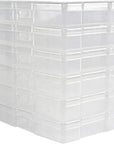 Transparent 4" X 6" Photo Storage Boxes - Photo Organizer Cases Photo Keeper Picture Storage Containers Box for Photos - 6 PACK (Clear)