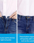 12 PCS Button Extenders for Jeans, Pants Button Extender, Waist Extenders for Pants for Women Men, No Sewing Instant Waistband Extension 1-1.8 Inches