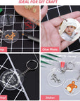 Acrylic Keychain Blanks, 50Pcs Clear Keychains for Vinyl, Transparent Circle Discs Blanks Bulk DIY Keychain, Crafting and Vinyl Projects