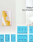 Light Switch Cover Resin Molds,Switch Socket Panel Plaster Mold for Epoxy Resin Epoxy Molds,Switch Plate Silicone Mold Outlet Cover Molds for DIY Crafts Making Home Decor(7Pcs)
