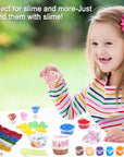 Slime Supplies Kit, 205 Pack Add Ins Slime Kit for Kids Girls Slime Making, Including Foam Balls, Glitter, Fishbowl Beads, Charms, Clear Containers by