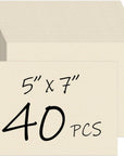 40 Sheets White Cardstock 5X7 Cardstock Paper, 80Lb/230Gsm Thick Paper Card Stock White Blank Cardstock Thick Printer Paper Cardstock for Greeting Cards, Invitations, Postcards, DIY Cards