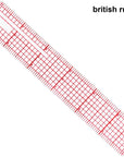4 Pieces Clear Plastic Ruler Grid Ruler Transparent Ruler Plastic Straight Measuring Tool Ruler Set for Clothes Design Sewing, 6 Inches, 12 Inch, 15 Inch