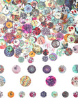 400 Pcs Wooden Buttons,Many Styles Decorative Sewing Button,Buttons for Crafts,2 Holes round Decorative Painted Wood Buttons,Cute Buttons,3D Buttons for DIY Sewing(20Mm,15Mm,25Mm)