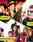 Face Painting Supplies, Face Painting Kit for Kids, Safe and Easy to Use Face Paint, Non-Toxic and Hypoallergenic Face Painting Kit Professional, Halloween Makeup Kit