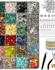 Jewelry Making Supplies Kit - 1587 PCS Beads, Crystal Beads, Jewelry Pliers, Beading Wire, Earring Hooks, Rings, Bracelets for Girls and Adults
