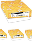 Wausau Exact Index Cardstock, 250 Sheets, White, 94 Brightness, 110 Lb, 8.5 X 14 Inches