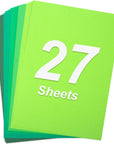 25 Sheets Cardstock Paper, 8.5 X 11 Color Cardstock Paper 250Gsm Thick Craft Paper for Card Making, Scrapbooking, Back to School Supplies, Gradual Change Green