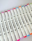 , Alcohol Markers, Dual Tip Double Ended Marker, 60 Colours, Clear Plastic Storage Case, Drawing, Sketching