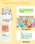200 Pcs Motivational Stickers with Tweezers, Inspirational Stickers, Irregularity Positive Affirmation Stickers, Positive Stickers Vinyl Stickers for Worker, Students, Teachers Journaling Gifts
