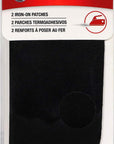 Iron-On Patches for Clothing Repair, 5-Inch by 5-Inch, 2 per Package, Black (3 Pack)