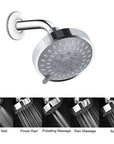 Shower Heads Handheld Spray High Pressure Adjustable Showerhead Top Spray Bath