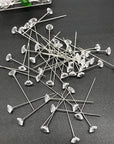 Corsage Boutonniere Pins 2 Inch Bouquet Flower Floral Diamond Rhinestones Pins Crystal Head Clear Straight Pins for Wedding Bridal Hair Accessories Jewelry Decoration DIY Craft Sewing 100 Pack