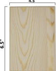 ® Unfinished Wood Plaques, 6.5 Inch X 4.5 Inch, 4 Assorted Shapes