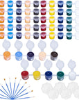 Washable Paint Set for Kids Arts and Crafts, 90PCS Classroom Painting Supplies, 6 Acrylic Paint Sets of 12 Colors, Mixing Palette, Brushes