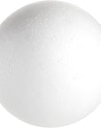 2 Pack Large Foam Balls for Crafts, 7.5 Inch Solid Polystyrene Spheres for DIY Projects, Flower Centerpieces (White)