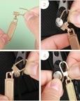 10 PCS Replacement Zipper Pull Detachable Metal Zipper Pulls Repair Golf Bag Zipper Pull Replacement Tab for Luggage Clothing Jackets Jeans Backpacks Boots Dresses Purse Coat(Universal Extender)