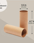 36 Pack Brown Cardboard Tubes for Crafts, DIY Craft Paper Roll for Diorama (1.6 X 4.7 In)