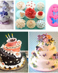 Silicone Mould for Flower and Butterfly Candy - for Cake Decoration,Chocolate Fudge, Polymer Clay, Soap, Confectionery Projects.