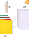 Transfer Paper and Tracing Paper with Embossing Stylus, 22 Pcs Carbon Water-Soluble Transfer Papers Transfer Pattern on Cloth,Canvas,Fabric,Wood for Sewing Cross Stitch Embroidery Paint Kit