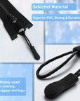 Zipper Pull, Universal Zipper Pull Replacement Kit, Removable Zipper Pulls Tab Replacement (20 Pcs), Black Zipper Pulls for Jackets, Luggage, Backpacks, Purses, Boots, Pants, Tents, (3 Styles 4 Sizes)
