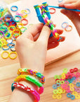 400Pieces Colorful S Clips Rubber Band Loom Band S Clips Plastic Connectors Supplement Kit for Loom Bracelets and DIY Bracelet Making (400-Colorful)