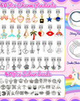 130 Pcs Charm Bracelet Making Kit, Jewelry Toy for Girl Age 8-12 Beads Craft Set for 5 6 7 8 9 10 11 12 Year Old Teenage Birthday Gift