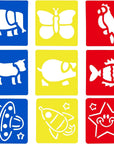 54 Pack Drawing Stencils, Hollow Out Drawing Templates, Plastic Animal Stencils for Craft Projects (5.6 X 6 In)