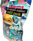 3D Sticker Maker Kit for Girls and Boys, DIY Arts and Crafts Fun for Ages 6+, Creative Toy Gift Set Includes 50+ Custom Refills- Safari Party Pack | ILY Undersea Adventure