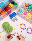 8-Tier Stackable Storage Container Box with 80 Compartments, Plastic Craft Organizers and Storage Containers for Arts, Organizing Washi Tape, Embroidery, Threads Bobbins, Kids Toy