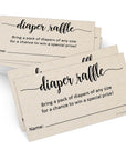 Books for Baby Cards (Set of 50) 3.5 X 2 Baby Shower Insert for Invitations, Business Card Size, Book Instead of Card Request Gift, Small Rustic Kraft Tan - Made in USA