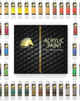 Acrylic Paint Set - 48 X 12Ml Tubes - Lightfast - Heavy Body - Non Fading - Vibrant Colors - Artist Quality Painting Supplies - Professional Grade Paints