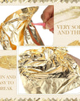 100 Sheets Imitation Gold Leaf for Arts, Gilding Crafting, Decoration, 5.5 by 5.5 Inches
