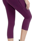 Anti-Nail Leggings for Women, Non-See-Through Yoga Pants with Phone Pockets, Tummy Control Full-Length/Capri Tights