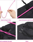 10 Pieces Drawstring Cords with Easy Threaders, Hoodie String Replacement with Pink Flexible Drawstring Threaders for Pants Sweatpants Hoodies Jackets Shoes (5 Black & 5 White)
