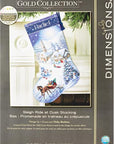 Counted Cross Stitch 'Ride at Dusk' Personalized Christmas Stocking Kit, 16 Count Dove Grey Aida, 16''
