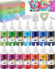 Tie Dye Powder - 8 Colors 160G/5.6Oz Tie Dye Refill Powder Packets, Non-Toxic Tye Dye for Kids Adults, Fabric Tie Dye Powder Bulk for Shirts, Clothing, Group, Festival Designs