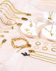 Chains Jewelry Making Supplies Gold Chains for Making Jewelry, 111.5 Feet 15 Rolls Jewelry Chains for DIY Necklace Bracelet Findings with Jump Rings/Lobster Clasps/Connectors